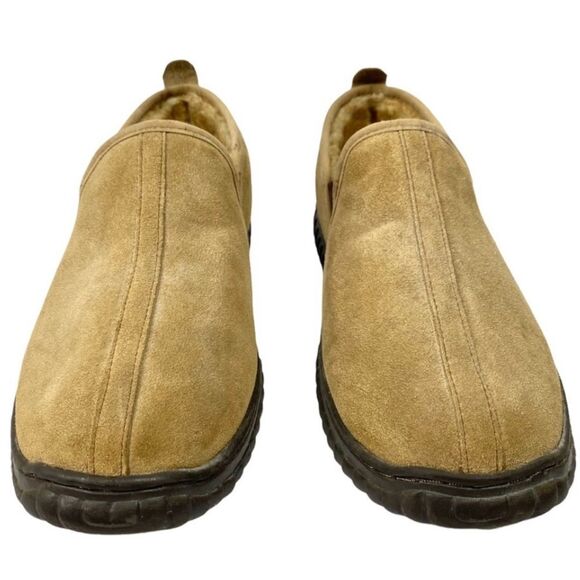 RedHead Lodge Moc Men’s Suede Slippers Faux Fur Indoor Outdoor Size 11M - Picture 6 of 8